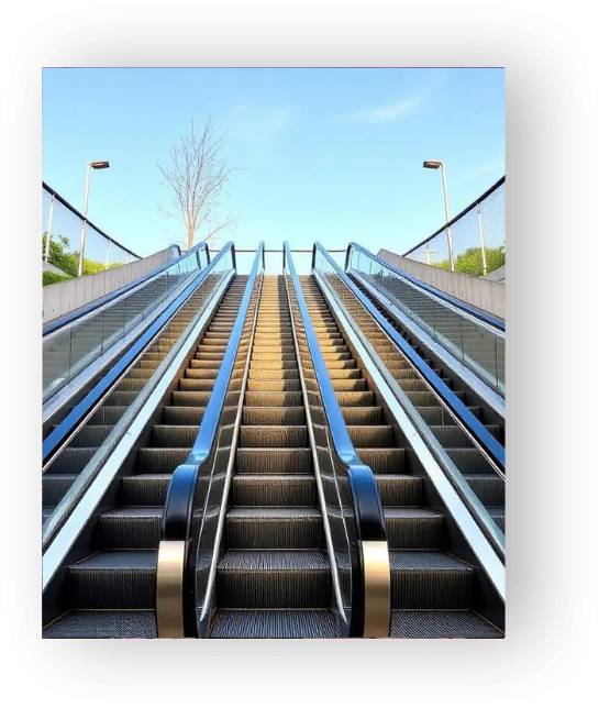 ESCALATOR IN ECOLIFT ELEVATOR